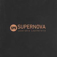 Rouleaux de similicuir Supernova en gros, motifs gravables au laser, feuilles de similicuir noir à rouge, logo personnalisé