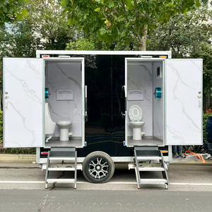 Remorque sanitaire mobile de luxe autonome à 2 postes avec toilettes en <span class=keywords><strong>porcelaine</strong></span> et réservoir d'eau - Product Image 5