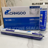 Scellant acrylique neutre résistant aux intempéries SJ-168, ignifuge, imperméable, transparent comme du cristal, certifié ISO9001 pour adhésifs et mastics