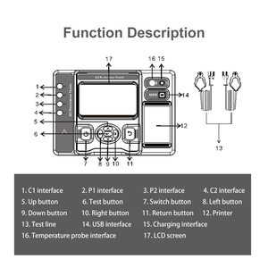 ES3072 Digitale Elektronische Isolatieweerstandmeter 20A DC Weerstandmeter Cu Al Fe Au Ag Materialen Hoge Nauwkeurigheid 1 Jaar - Product Image 5