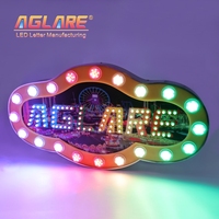 Enseigne LED 3D personnalisée pour l'extérieur, vente en gros d'enseignes LED personnalisées, enseigne lumineuse, panneau d'affichage LED pour la publicité