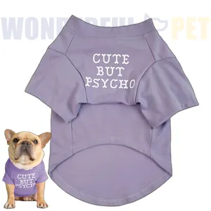 Wonderfulpet Bulldog, accesorios de diseñador de moda, camisa fina de verano de lujo, ropa para perros y Mascotas