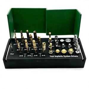 DERMISPRO INSTRUMENTS Kit de 9 Piezas de Fresas Manuales para Implantes Dentales, Osteodensificación y Levantamiento de Seno Maxilar, para Odontología Quirúrgica - Product Image 1