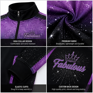 Chándal de Sublimación Personalizado para Animadoras, Chaqueta con Cremallera y Pantalones con Diseño de Estrella Degradado, Uniforme de Entrenamiento para Animadoras de Secundaria - Product Image 4