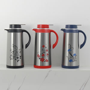 Vente en gros 1L 1.3L 1.6L 1.9L Métal Isolé En Acier Inoxydable Verre Recharge Fiole À Vide Pichet Thermos Arabe Cafetière - Product Image 5