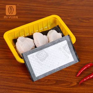 High Quality MIYUAN 180*120mm Meat Absorbent Pads Food Grade <b>Plastic</b> Paper Soaker <b>Tray</b> Absorb Moisture Meat Seafood Factory - Product Image 5