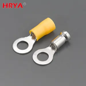 High Quality Single Hole Crimp Cable Ring Terminal Electro Tin Plated Copper Lugs Insulated Series