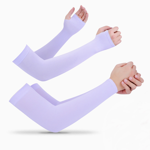 Manchons de protection UV en soie tricotés en plein air pour le cyclisme à moteur Basketball Golf Ice Sports Sleeves sunscreen Arm Sleeve - Product Image 4