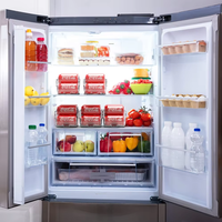 Distributeur de canettes de soda de cuisine transparent Organisation du réfrigérateur Organisateurs de canettes et stockage pour garde-manger