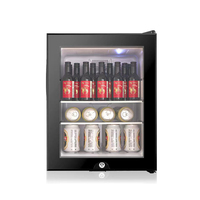 Refroidisseur de porte en verre de mini réfrigérateur 40L de haute qualité