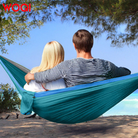 Hamac en nylon léger et portable WOQI pour le camping, la randonnée, la survie et les voyages - Auvent, gazebo, pergola