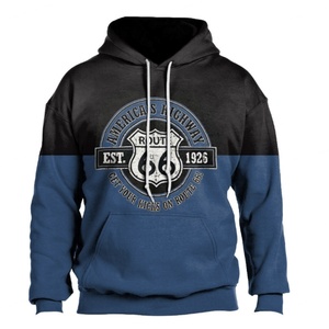 Sweat-shirts à capuche pour hommes tendance streetwear printemps-automne, motif numérique Cerf Mythologie Viking, collection Noël - Product Image 3