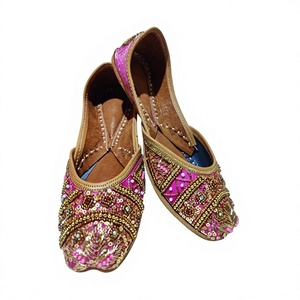 Hot Selling Fancy Womens Traditional Genuine Leather Embroidery Mixed Colors Floral Elastic Band Closure Custom Fashion Trend - Product Image 1