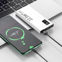 Batterie externe portable ultra-fine avec logo personnalisé, chargeur rapide 10000 mAh, Power Bank 10000 mAh 30000 mAh