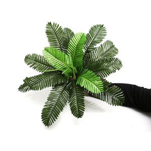 Artificial Green Plant 30cm-100cm High Simulation Leaves Indoor Outdoor Decoration Home <b>Wedding</b> <b>Props</b> Plastic Material - Product Image 1
