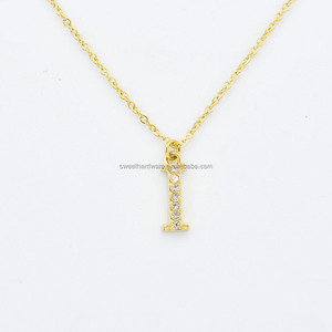 Collar <span class=keywords><strong>de</strong></span> Acero Inoxidable 316L Chapado en <span class=keywords><strong>Oro</strong></span> con Letra <span class=keywords><strong>para</strong></span> <span class=keywords><strong>Mujer</strong></span>, con Colgante <span class=keywords><strong>de</strong></span> Letra Inglesa Europea (26 Letras Disponibles), Cadena <span class=keywords><strong>para</strong></span> Clavícula - Product Image 5