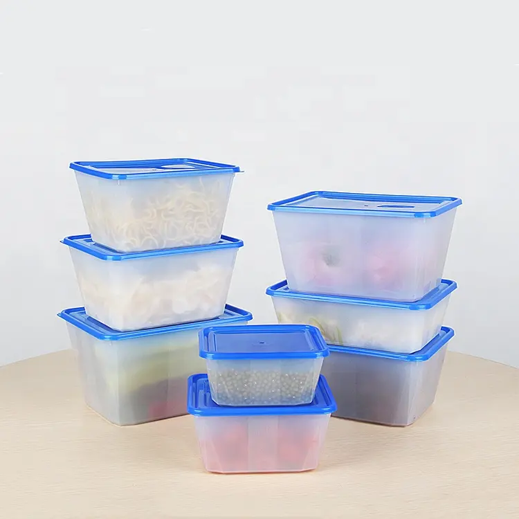 1.8L冷凍防止キッチン長方形食品収納ボックス電子レンジ対応プラスチック容器食品蓋付き