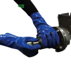Guantes de Trabajo Resistentes al Aceite Shuyi 608, Recubiertos Completamente de PVC, Talla L, Uso General - Product Image 5