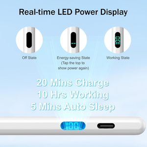 Stylet Actif pour <span class=keywords><strong>iPad</strong></span> <span class=keywords><strong>Pro</strong></span> M4 M5 Air M2 M3, Crayon Magnétique avec Affichage LED et Rejet de la Paume, Service OEM ODM Nouveauté 2026 - Product Image 6