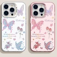 Coques de téléphone antichoc de luxe abordables avec motifs papillons pour iPhone 17 Air 16 15 Plus Pro Max 14 13 12 11 X – Personnalisation du logo