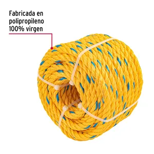 CAJA 108 Metros de cuerda de polipropileno amarilla de 11 mm, rollo de 18 m - Product Image 2