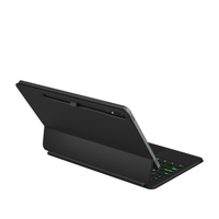 Casing Keyboard lampu latar RGB ajaib, penutup Keyboard magnetik untuk Samsung Galaxy Tab S9 S8 S7 Plus