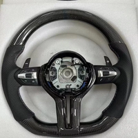 Roda kemudi mobil serat karbon, disesuaikan untuk BMW M3 M4 F80 F82 E90 E91 E60 X5 F15 F16 F10 F30 F32 F36 F60