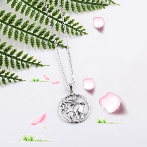 925 Sterling Silver Women Jewelry Lucky Baby <strong>Elephant</strong> Pendant <strong>Necklace</strong> - Product Image 4
