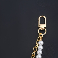Élégant Charme de Sac en Chaîne de Perles Style Vintage, Accessoire Décoratif pour Sac Fourre-tout, Sac Bandoulière, Bijou de Mode DIY, Porte-clés