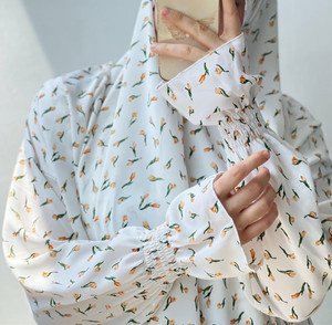 Islam Dubai turchia medio-orientale Jilbab <span class=keywords><strong>elegante</strong></span> abito modesto abaya stampato pudico abito da donna pendolare temperamento <span class=keywords><strong>caftano</strong></span> Jalabiya - Product Image 6