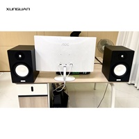Moniteurs de studio actifs HS5-ii blancs Bluetooth de 5 pouces, haut-parleurs professionnels alimentés par courant alternatif, équipement audio sans fil