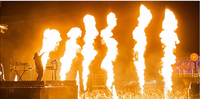 Système d'Éclairage Scénique DMX, Équipement d'Effets Spéciaux, Machine à Feu 100W, Fontaine de Flammes pour Mariages, Fêtes et Événements