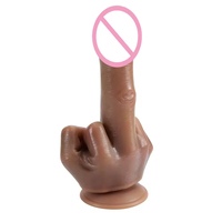 Dildo réaliste, Dildos pour doigts, ABS+PTE, Matériel souple, Jouets sexuels pour femmes, Masturbation