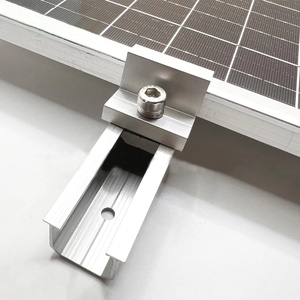 Support de montage pour panneaux solaires <span class=keywords><strong>sur</strong></span> toit métallique, mini <span class=keywords><strong>rail</strong></span> <span class=keywords><strong>solaire</strong></span> en aluminium pour système de <span class=keywords><strong>fixation</strong></span> <span class=keywords><strong>sur</strong></span> toit - Product Image 1