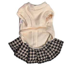 Nuevo Vestido de Punto para Perros Pequeños, Diseño Japonés y Coreano, Falda de Tweed para Cachorros y Perros Pequeños - Product Image 4