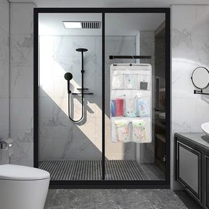 Mesh <b>Shower</b> Organizer 8 Pockets Hanging <b>Caddy</b> Quick Dry Bathroom Storage For Toiletries With Rotating <b>Hanger</b> - Product Image 6