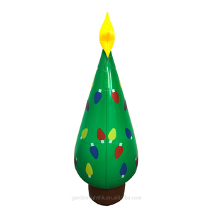 Décoration de Noël d'intérieur et d'extérieur, gonflable en PVC vert de 3,5 pieds pour jardin, pelouse, cour, fête festive à domicile - Product Image 3