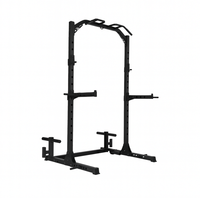 Soporte de Sentadillas Independiente de Diseño Compacto y Multifuncional para Entrenamiento en Garaje y Apartamento