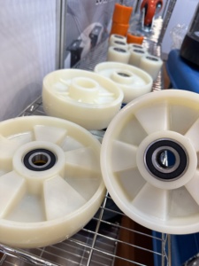 SQ sempit 1850 2050 suku cadang produsen troli Forklift roda nilon roda kastor untuk beban berat - Product Image 4