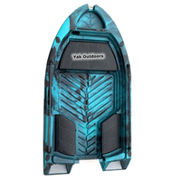Kayak de pêche électrique Yak Outdoors 2026 neuf de 3 m (10 pieds) en rotomoulage pour 2 personnes avec pont de lancer antidérapant, rangement étanche et moteur pour la navigation