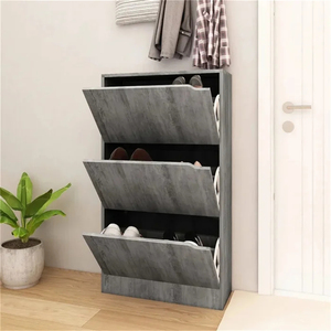 Mueble Zapatero Moderno de <span class=keywords><strong>MDF</strong></span> con 3 Cajones y Puertas Abatibles Extensibles, Ahorra Espacio para Apartamentos, Hogares y Salas de Estar - Product Image 6