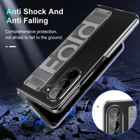 Couverture à rabat antichoc de qualité militaire pour Samsung Z Fold6/7 protecteur d'affichage Flexible universel sangle élastique poignée de téléphone pour