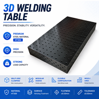 Table de soudage 3D nitrurée avec surface anti-éclaboussures et grille de traçage pour un travail de soudage de l'acier propre et précis