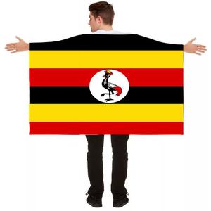 Manchon de bras et châle drapeau de l'Uganda pour événements sportifs, articles de supporter, haute qualité, promotion en gros - Product Image 1
