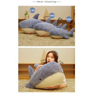 Cuscini con animali di pezza di squalo grandi giocattoli di peluche abbracciano il sonno carino per i regali dei bambini - Product Image 3