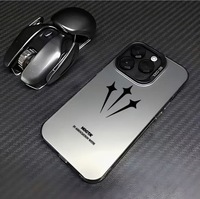 Nouvelles coques de téléphone portable élégantes de style anglais en TPU mat antichoc pour 17/16 Pro Max/15/14 Pro/13 avec un design de couleur unie