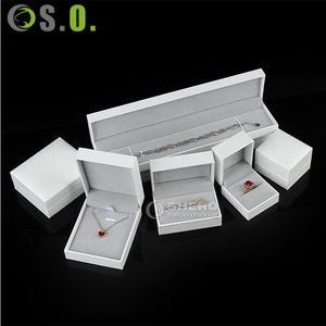 Wholesale Imitation Leather Paper Jewelry Box Set High Quality Lightweight for <b>Ring</b> Necklace Earring Display Protection - Product Image 5