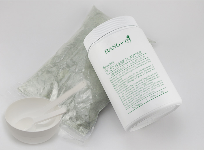 2022 Spirulina soft mask powder Hyaluronic acid  soft mask powder 300g per bottle