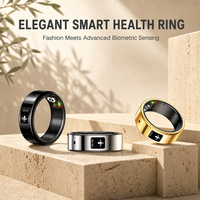Bague Intelligente Étanche IP68 avec Suivi de Santé IA, Fréquence Cardiaque, Pression Artérielle, Sommeil, Suivi de Condition Physique et Enregistrement Audio Discret