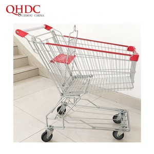 Chariot de supermarché chariot <span class=keywords><strong>4</strong></span> roues dimensions standard du chariot - Product Image 3